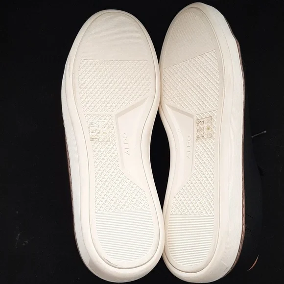 Nwt mens aldo ramson black brown pebble sneakers tennis shoes size 10 - Picture 4 of 7